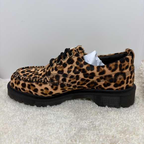 Dr. Martens Lowell Leopard Print Moc Toe Shoes/ Size US 6M-7W/ NWB/ MSRP 130 - Picture 6 of 9